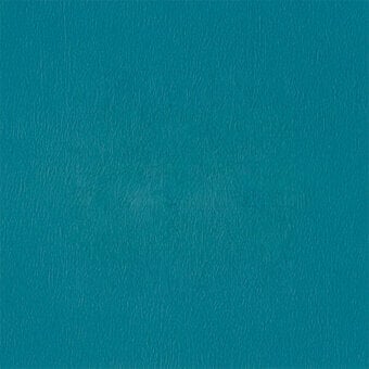 Teal leather texture with irregular grain, matte finish; egoitaliano nuvole 5077 material sample, saturated turquoise tone, subtle mottled pattern.